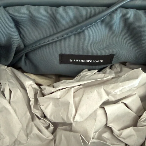 Anthropologie Woven Clutch in Slate Blue - Picture 4 of 5